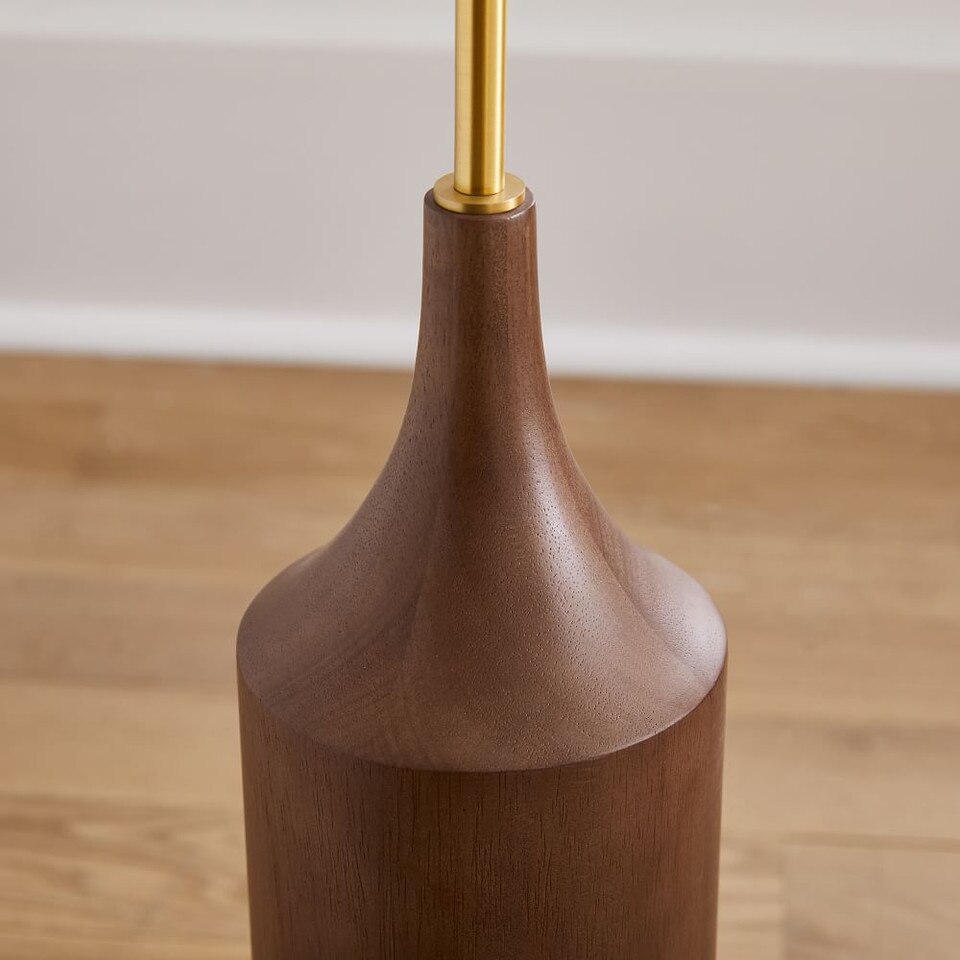 Hudson Wood Base Floor Lamp west elm Australia